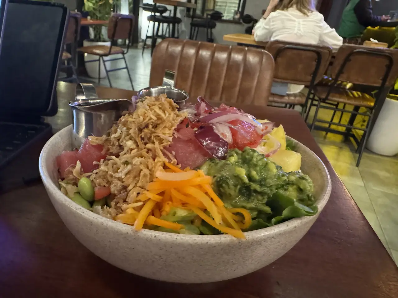 A poke bowl at a café in Da Nang, February 27, 2025