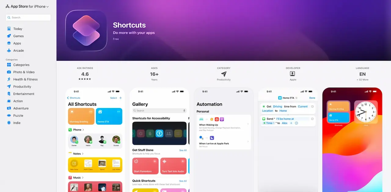 Apple Shortcuts