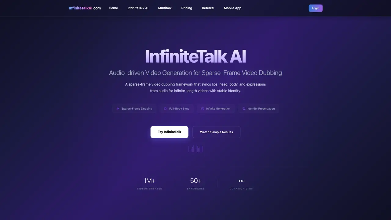 InfiniteTalk AI