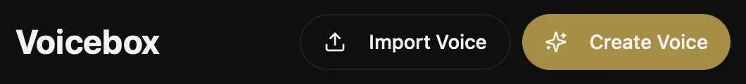 Voicebox's Create Voice button