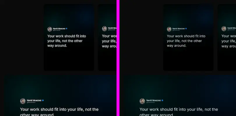The same graphic resized to half size: this resizer on the left, CloudConvert on the right