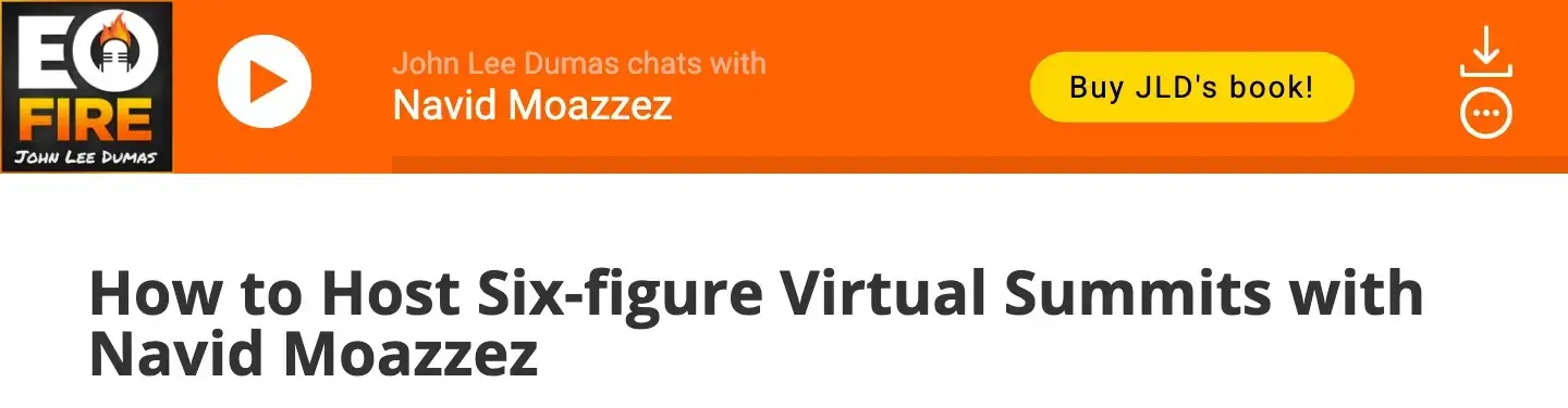 How to build relationships with influencers - Navid Moazzez guest on Entrepreneurs on Fire podcast