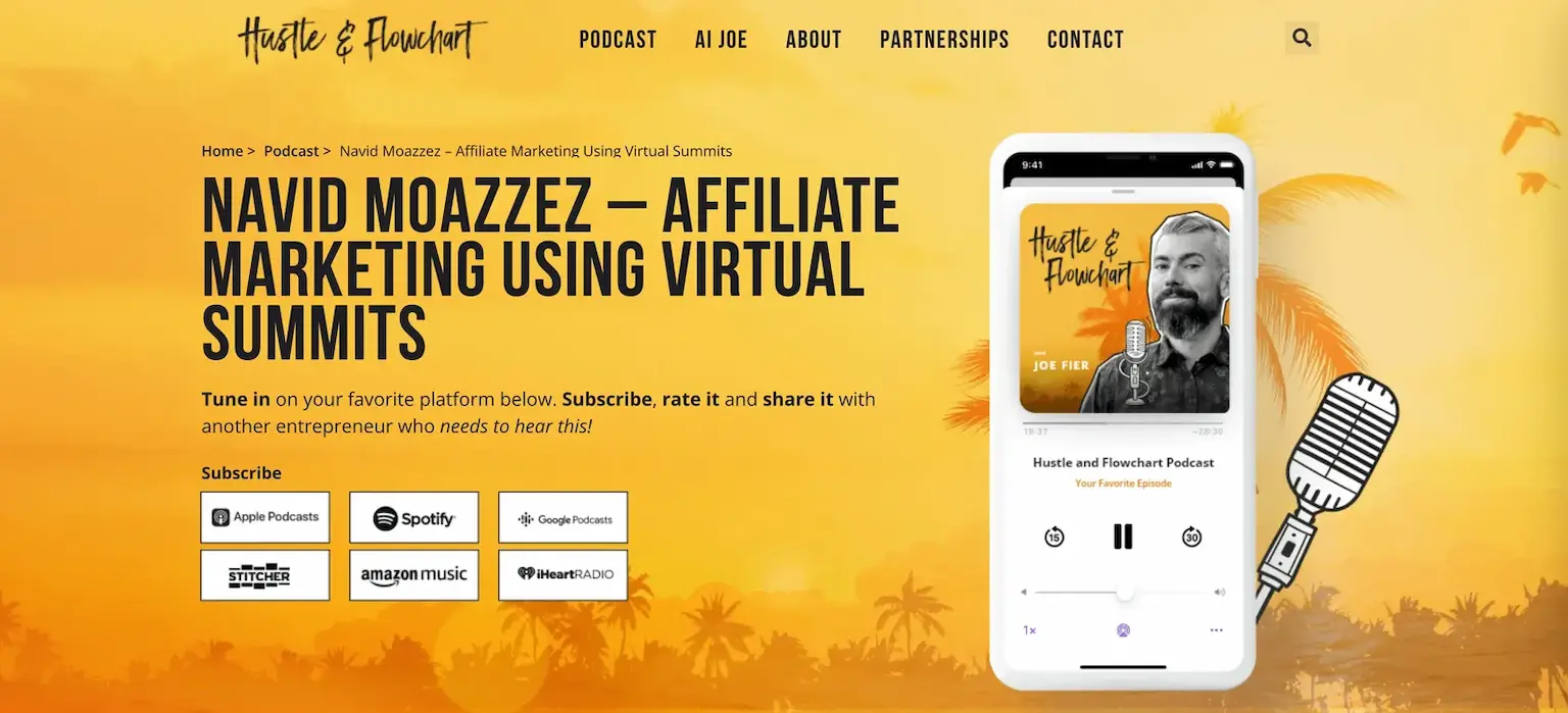 How to build relationships with influencers - Navid Moazzez guest on Hustle and Flowchart Podcast