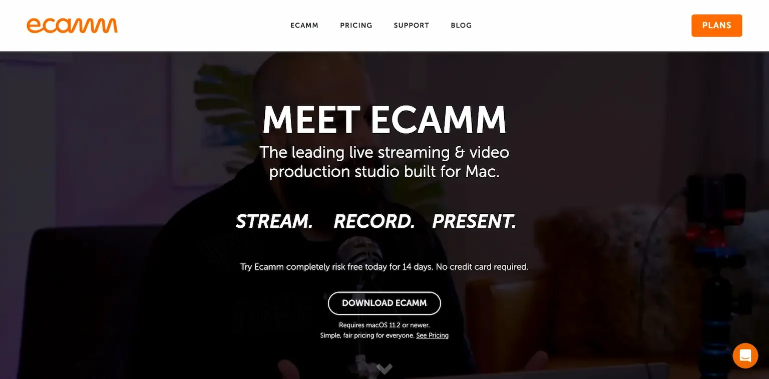 Ecamm's home page: the leading live streaming and video production studio built for Mac