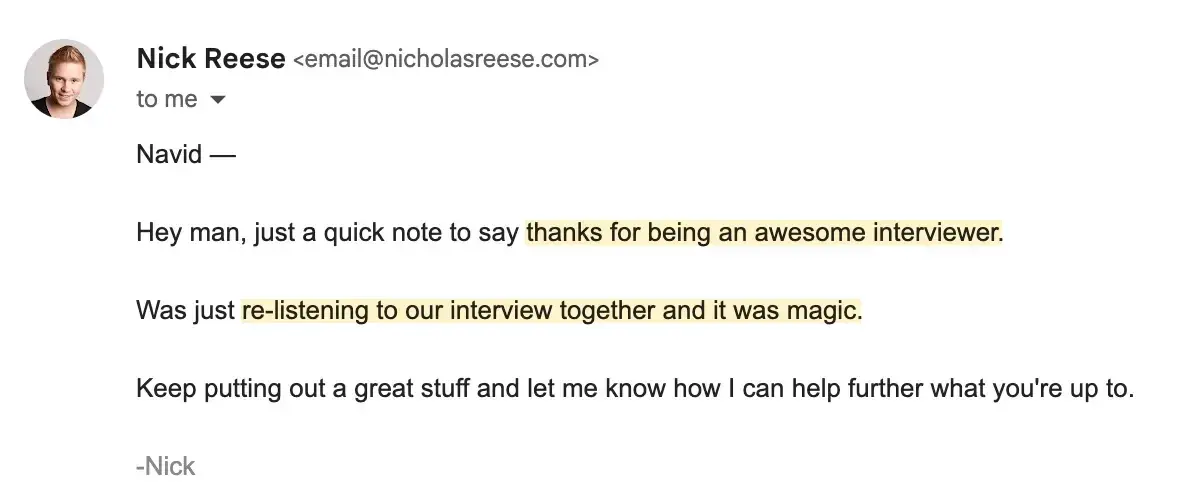 How to build relationships with influencers - Nick Reese interview with Navid Moazzez