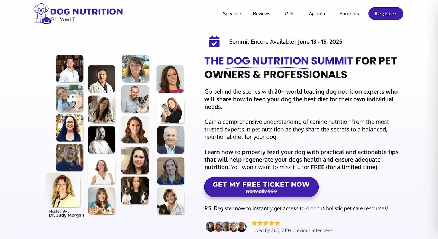 Dog Nutrition Summit, Best virtual event examples