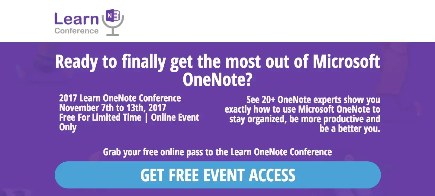 Learn OneNote Conference, Jared DeCamp, best virtual event examples