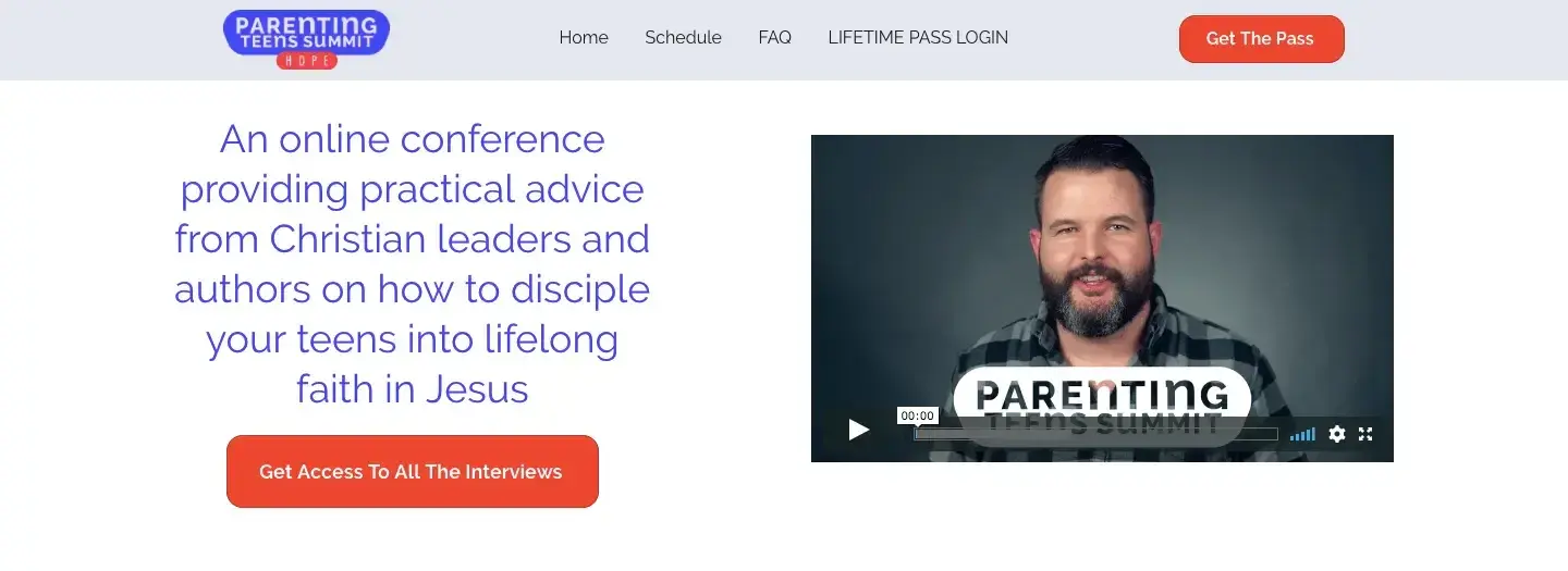 Parenting Teens Summit, best virtual event examples