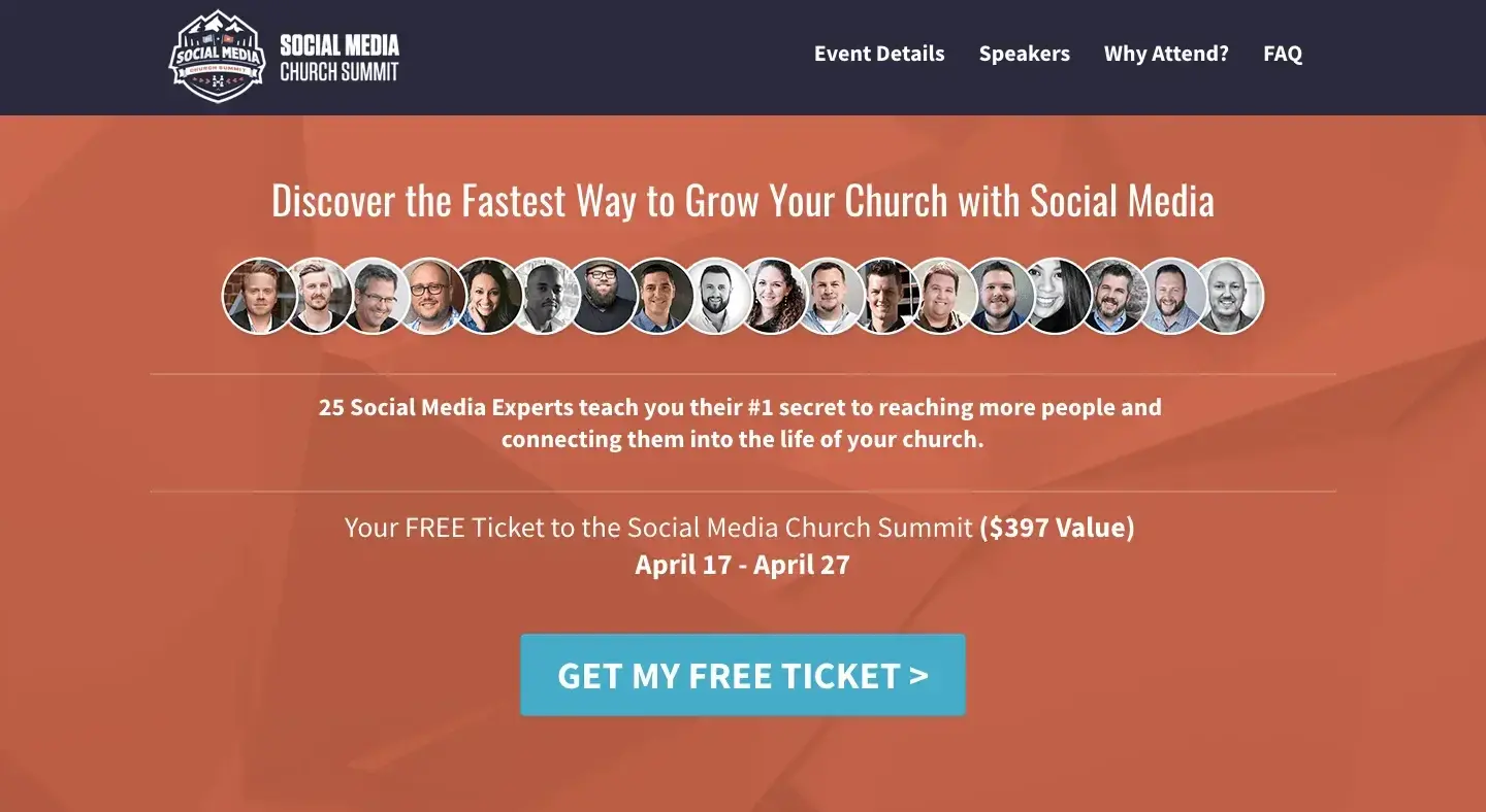 Social Media Church Summit, Alejandro Reyes, best virtual event examples