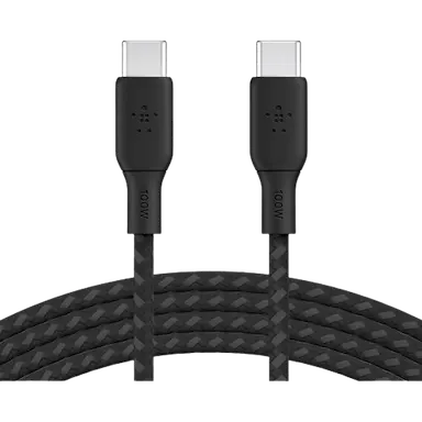 Belkin BoostCharge Braided USB-C Cable (6.6', Black)