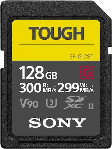 Sony 128GB SF-G TOUGH Series UHS-II SDXC Memory Card