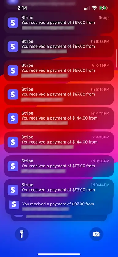 Top virtual event examples, AI for Creators Summit Stripe notifications, Navid Moazzez