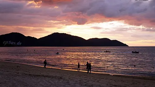 Penang Island, Malaysia, warm water in December