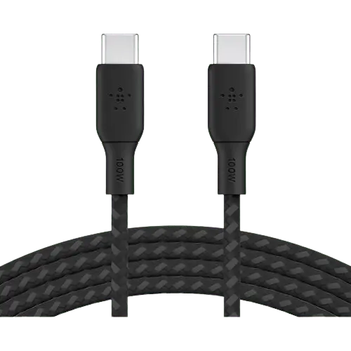 Belkin BoostCharge Braided USB-C Cable (6.6', Black)