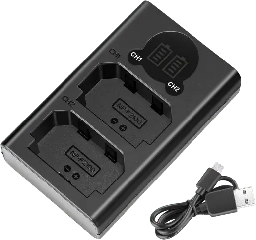 Neewer Dual USB Charger for Sony NP-FZ100 Battery