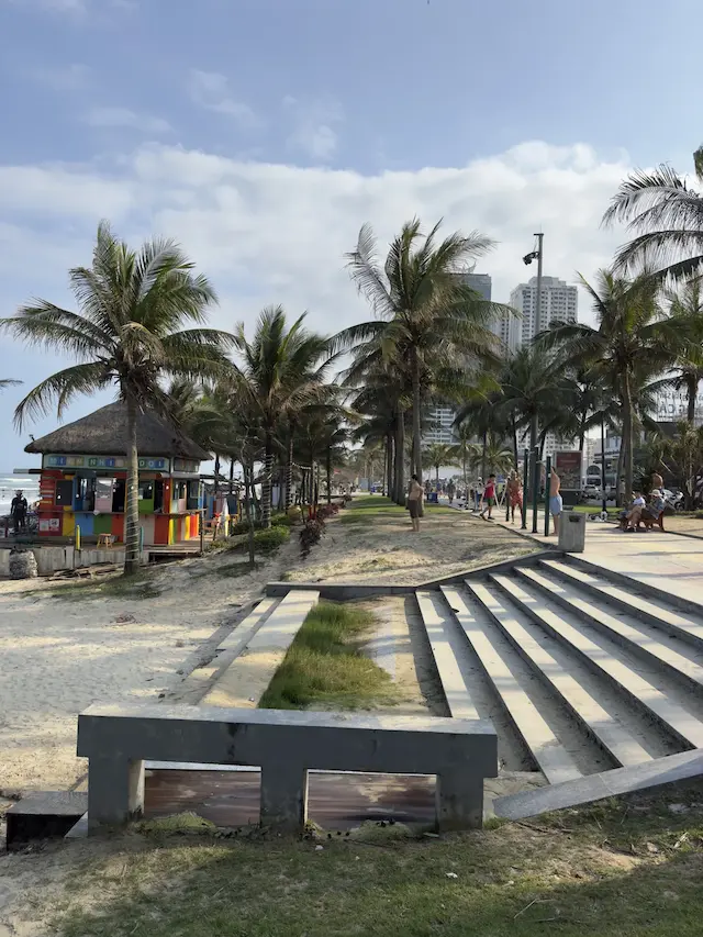 The beach promenade in Da Nang, February 16, 2025