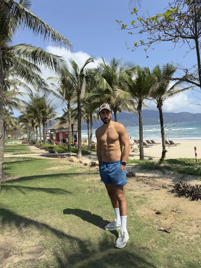 Me on My Khe Beach in Da Nang, February 17, 2025