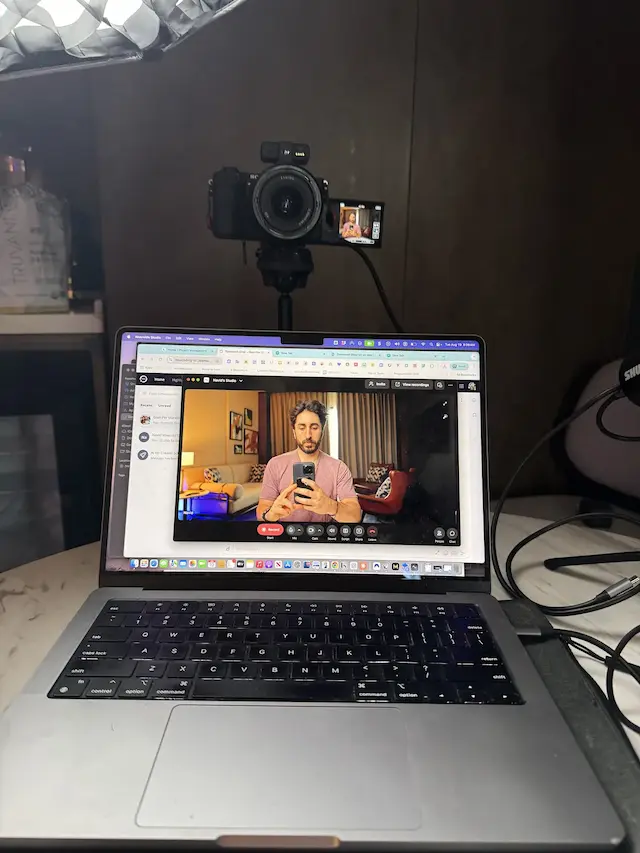 My studio setup at the Four Points in Ha Giang, August 19, 2025