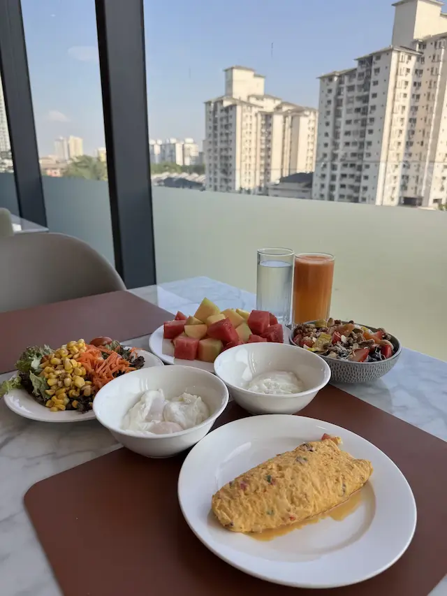 Breakfast with a view of the city, July 28, 2025