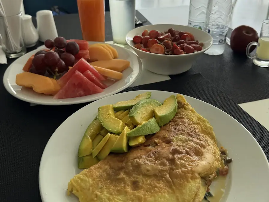 Breakfast by the pool