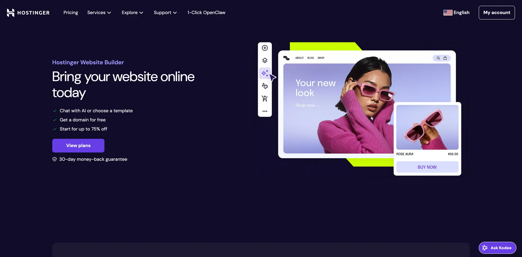 Hostinger AI Website Builder