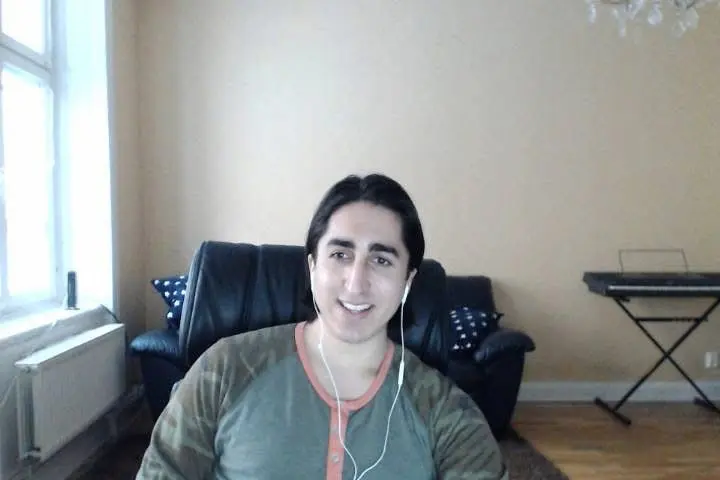 Navid Moazzez at 28 in Stockholm, Sweden