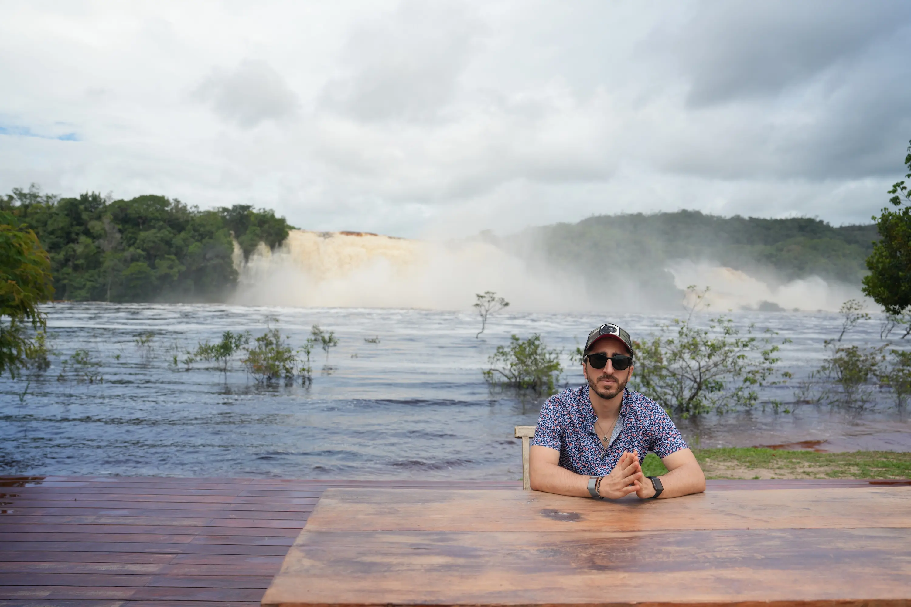 Navid Moazzez at Waka Wena in Canaima National Park, Venezuela