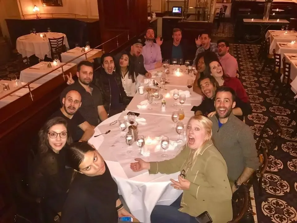Navid Moazzez at a mastermind dinner in Las Vegas