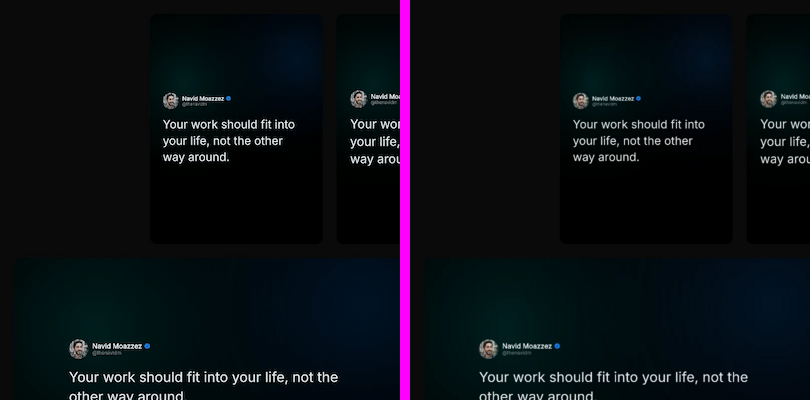 The same graphic resized to half size: this resizer on the left, CloudConvert on the right