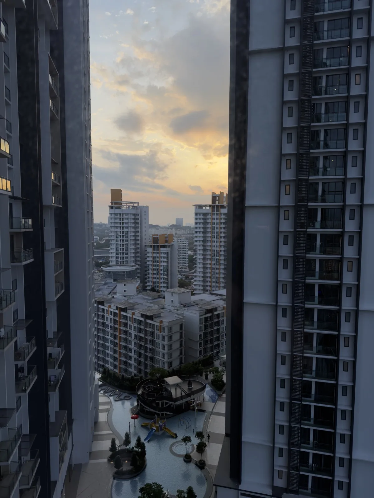 Condo towers at dusk in Kuala Lumpur, January 3, 2026