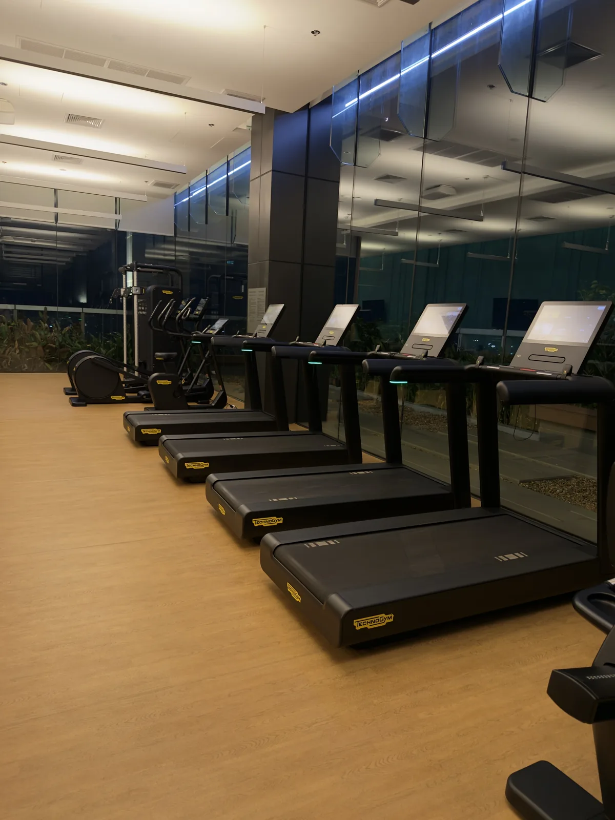 The hotel gym in Phnom Penh, January 16, 2026