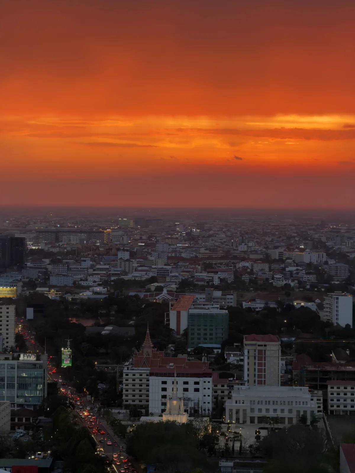 Sunset over Phnom Penh, March 4, 2026
