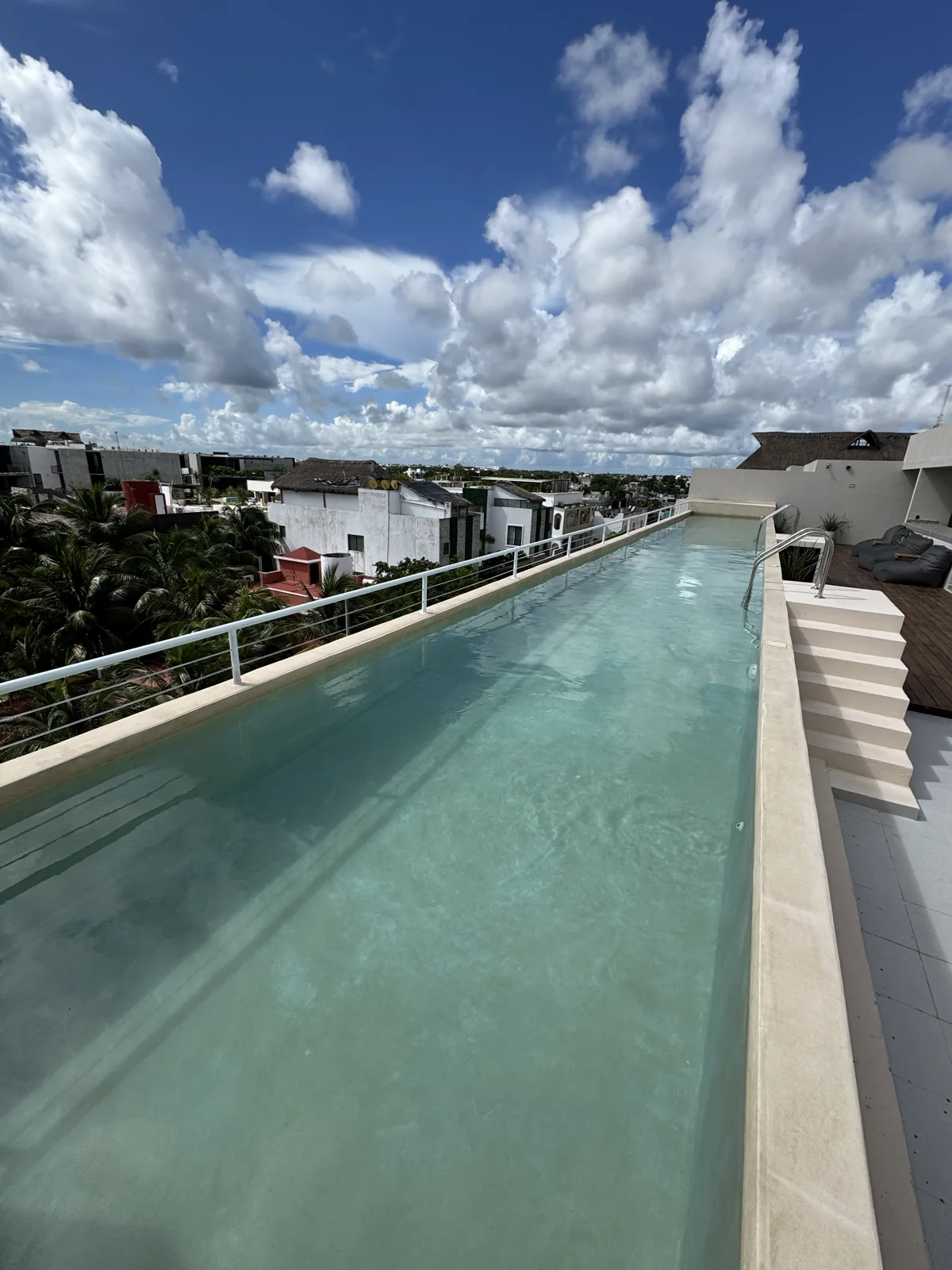 A rooftop pool in Tulum, October 19, 2025