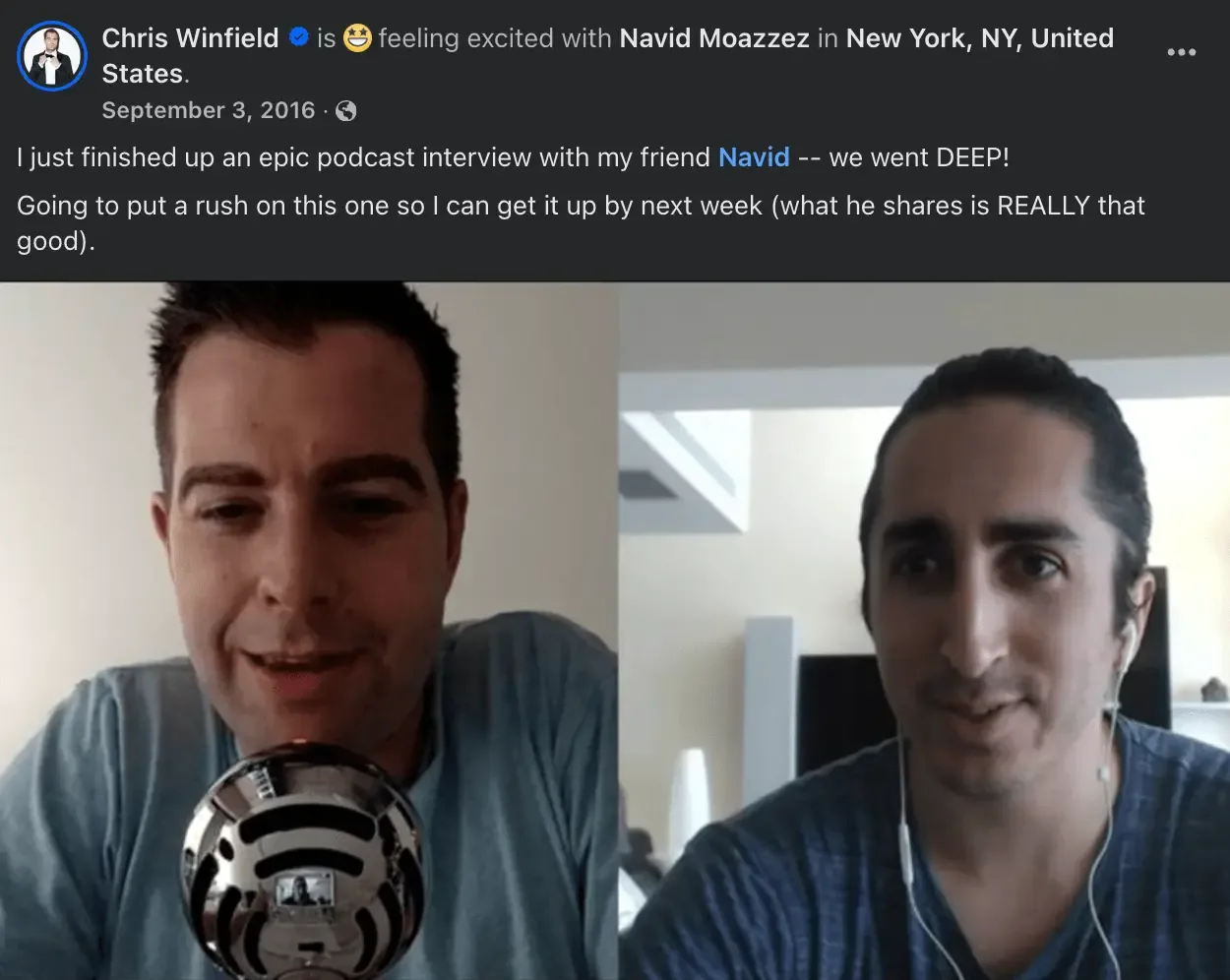How to build relationships with influencers - Navid Moazzez on Chris Winfield podcast