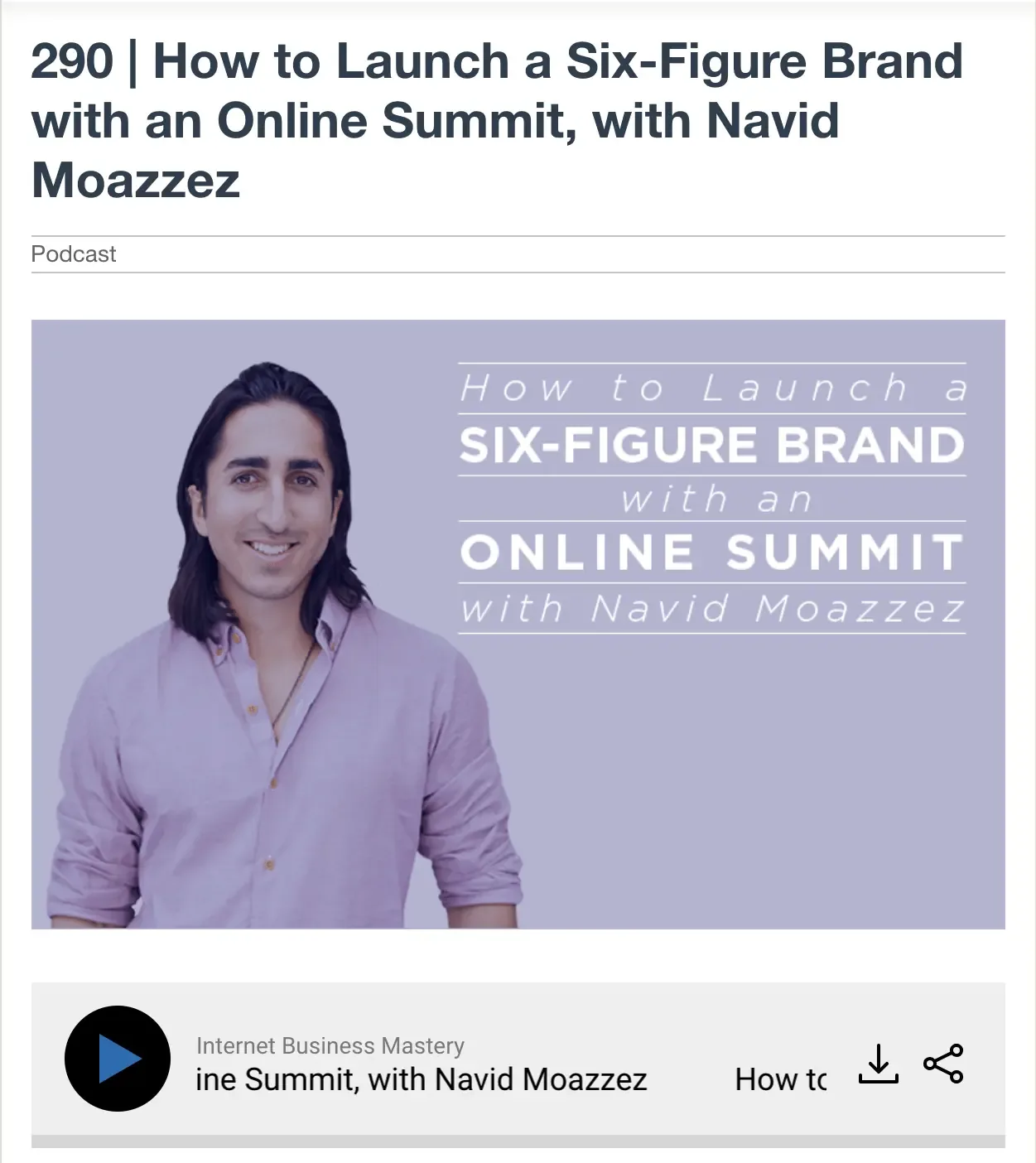 How to build relationships with influencers - Navid Moazzez on Internet Business Mastery Podcast