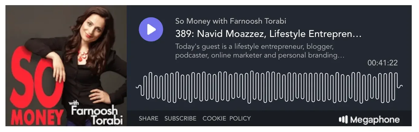 How to build relationships with influencers - Navid Moazzez on So Money Podcast by Farnoosh Torabi