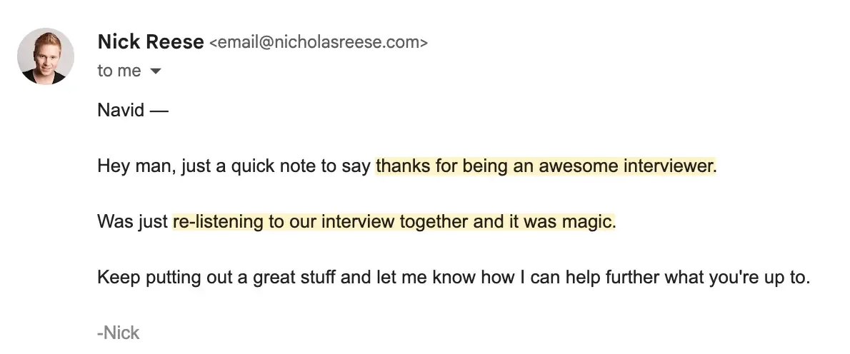 How to build relationships with influencers - Nick Reese interview with Navid Moazzez