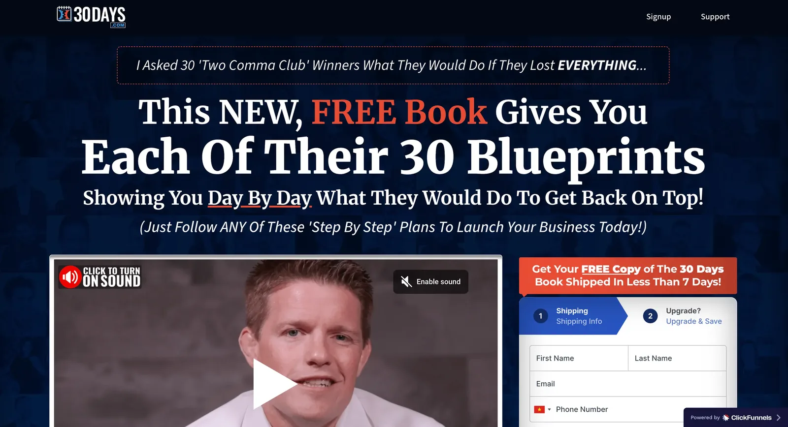 30 Days Summit Russell Brunson, best virtual event examples