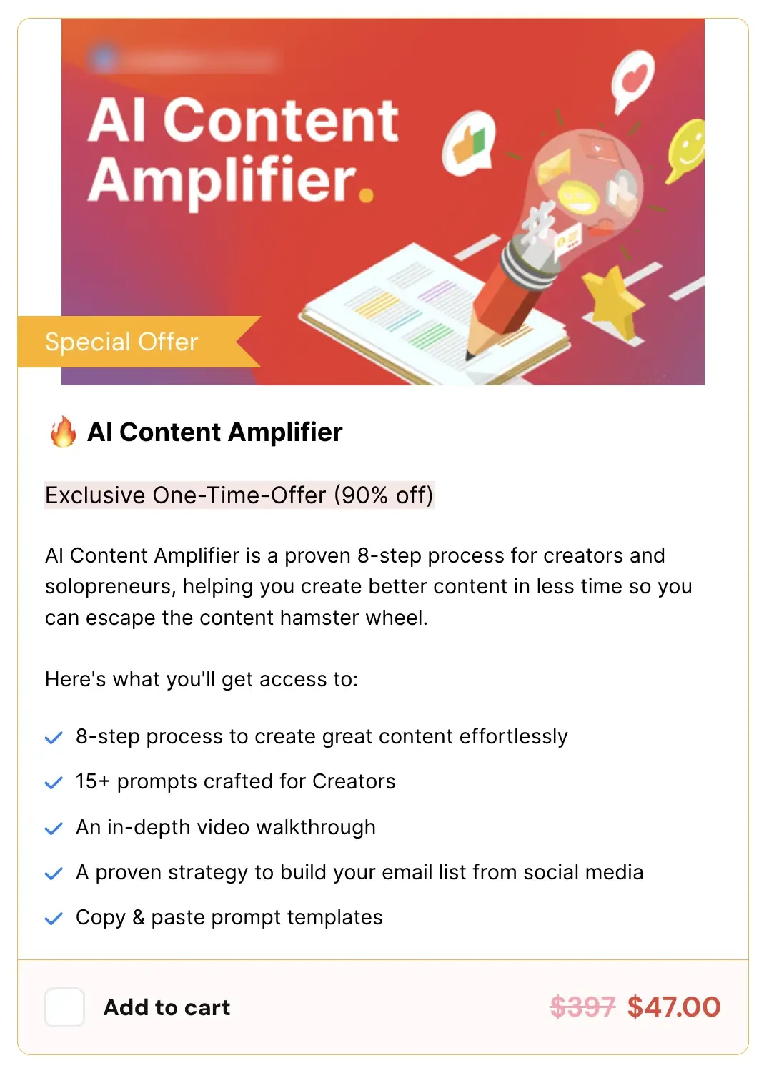 How to monetize virtual events: the AI Content Amplifier bump offer