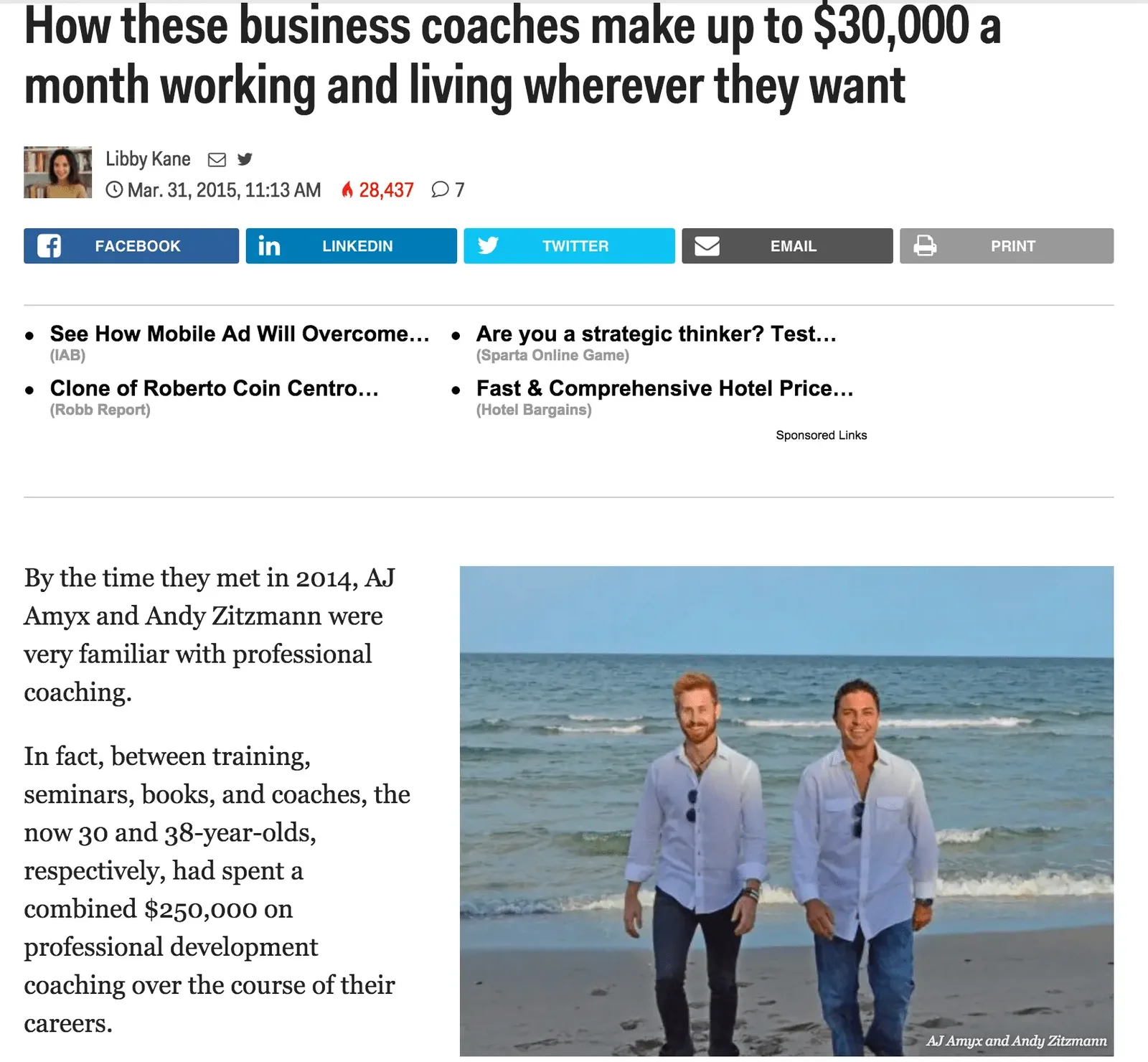 Aj & Andy Business Insider feature, Best virtual event examples, Movement Marketing Summit
