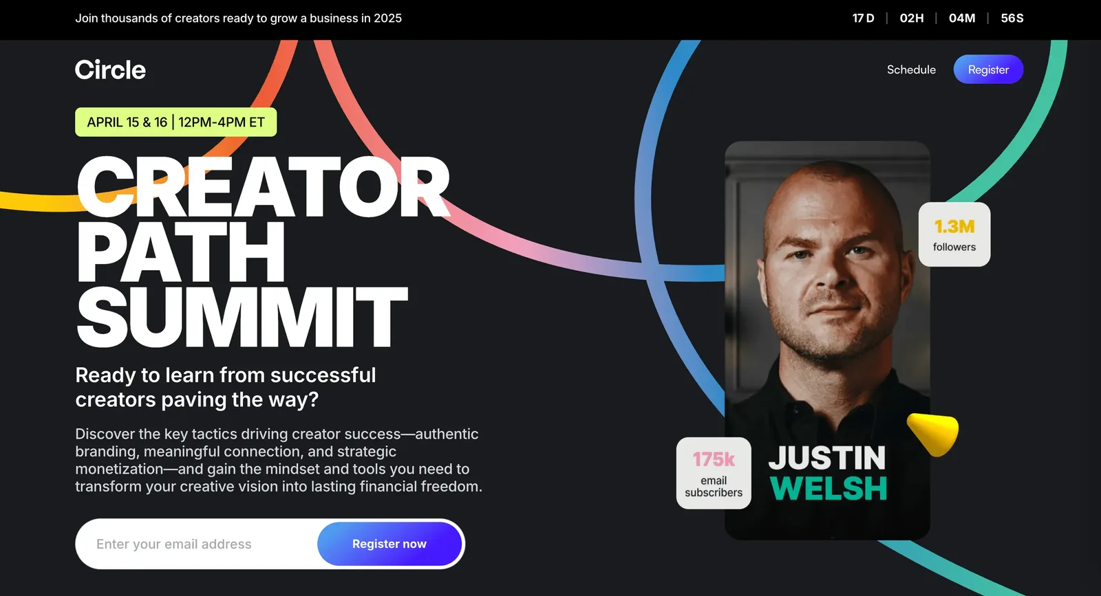 Circle’s Creator Path Summit: monetizing virtual events with software