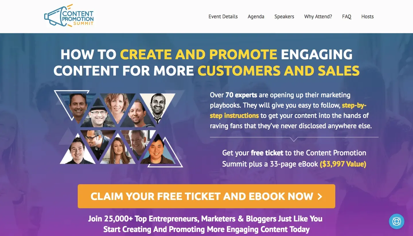 Content Promotion Summit, Cody Lister, best virtual event examples