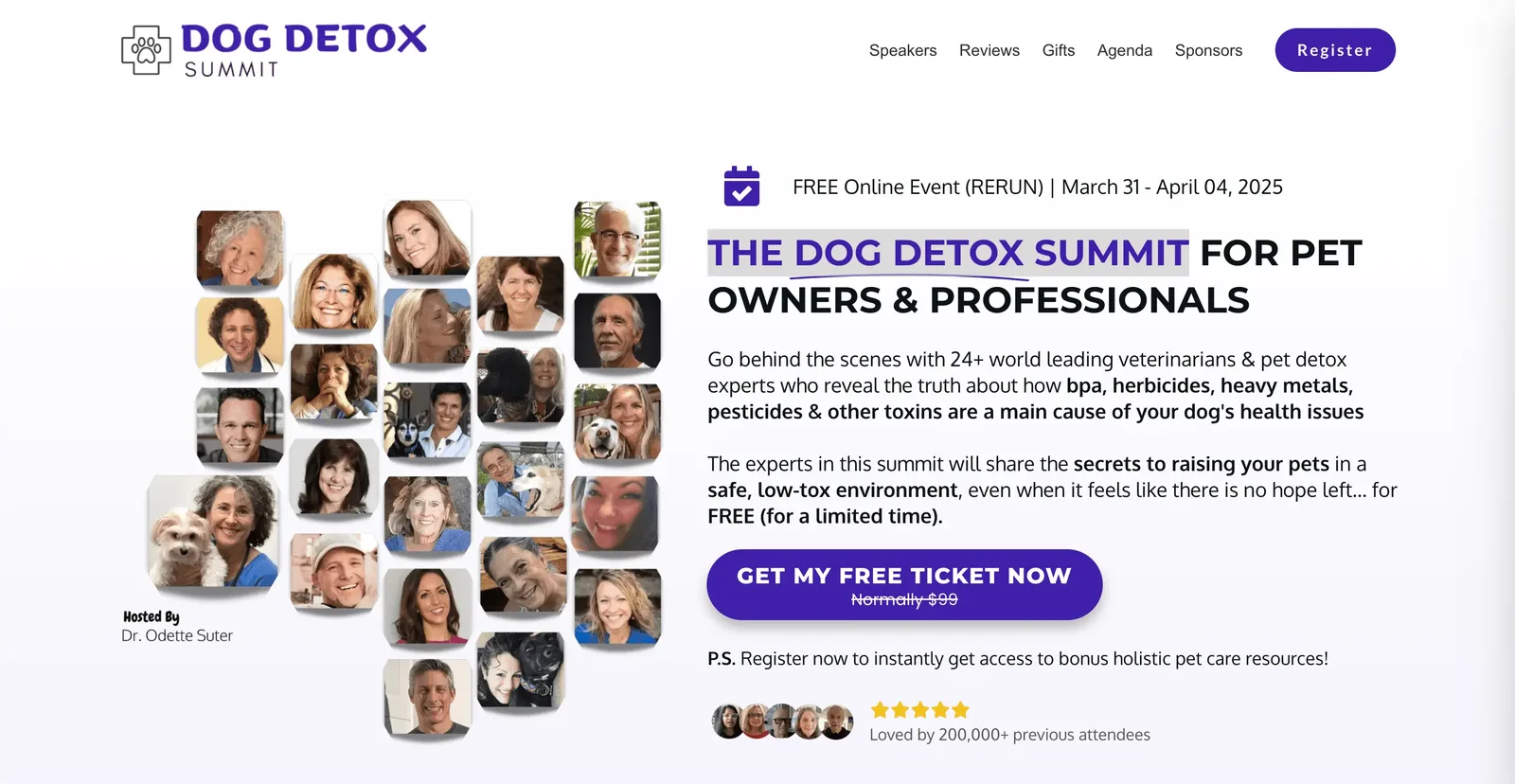 Dog Detox Summit, PetSummits.com Mitch Asser, best virtual event examples
