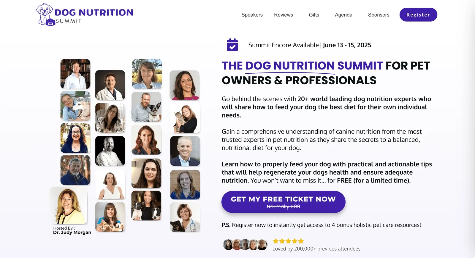 Dog Nutrition Summit, Best virtual event examples