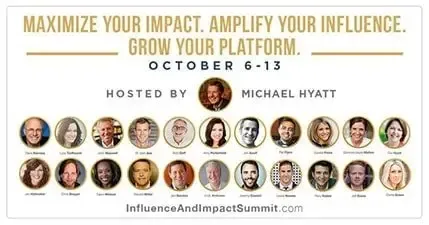 Influence & Impact Summit, Michael Hyatt, best virtual event examples