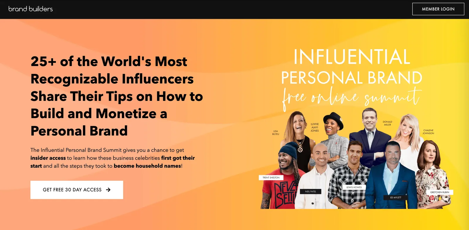 Influential Personal Brand Summit Rory Vaden, best virtual event examples