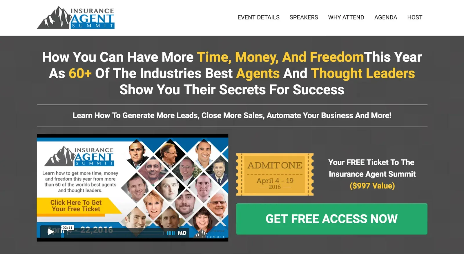 Insurance Agent Summit Brian Appleton, best virtual event examples
