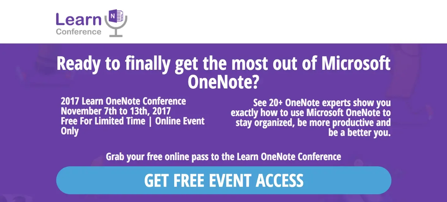 Learn OneNote Conference, Jared DeCamp, best virtual event examples