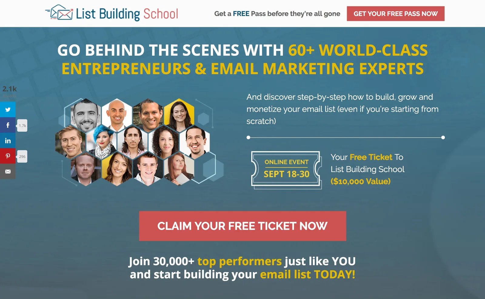 List Building School, Navid Moazzez, Best virtual event examples