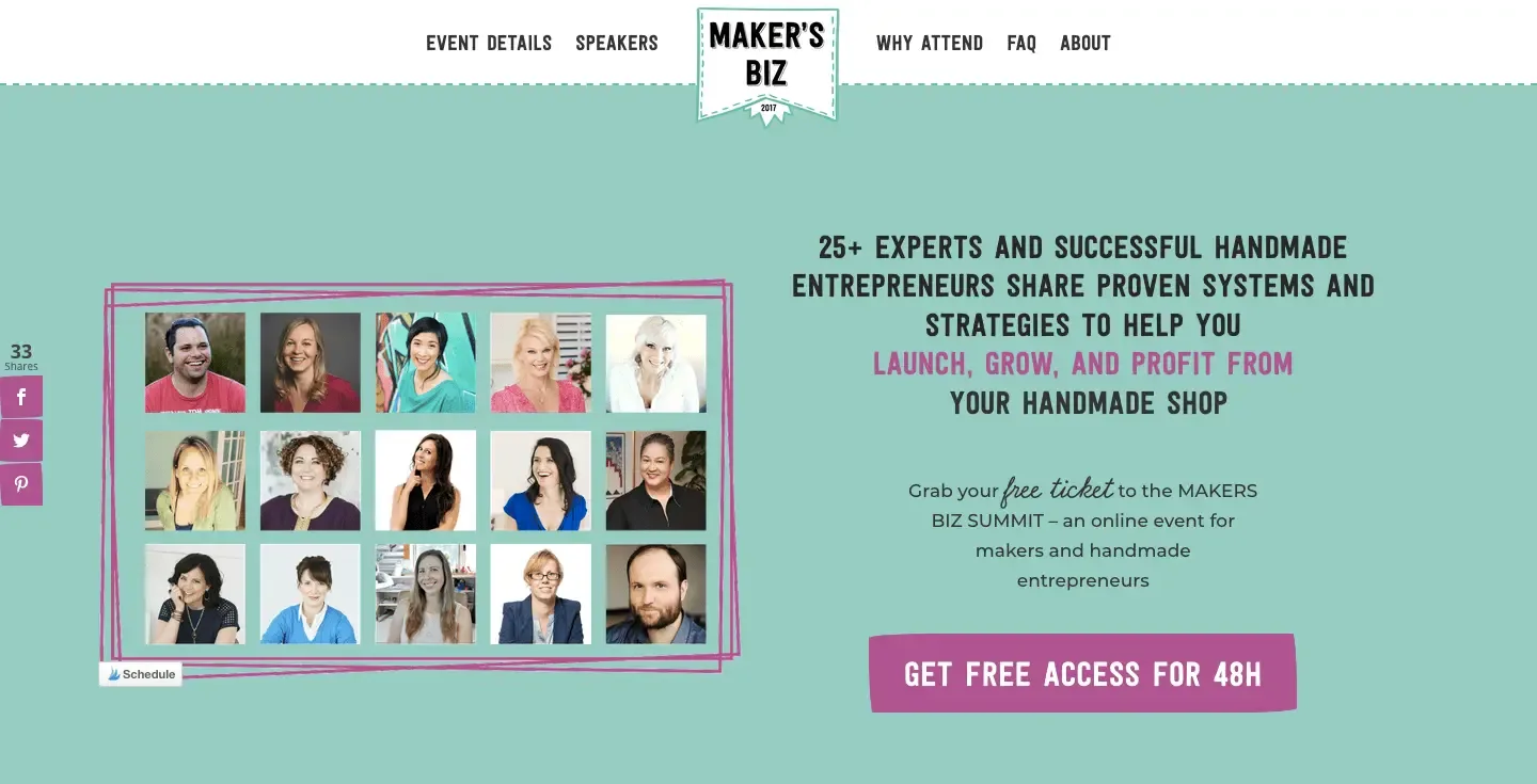 Maker's Biz Summit, Deoborah Engelmajer, best virtual event examples